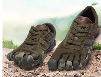 Los hombres cinco dedos zapatos de hombre 5 zapatos de Dedo del pie al aire libre transpirable antideslizante senderismo caminar trekking zapatillas para Hombre zapatillas de deporte de escalada
