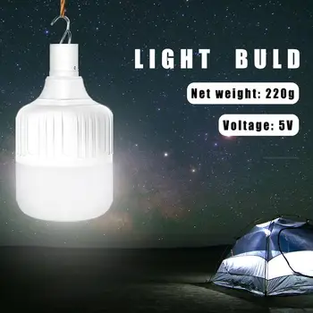 Luz USB de el Atardecer Hasta el Amanecer Lámpara de Emergencia Tienda Bombilla LED Inteligente con Clips de la prenda Impermeable del Mercado de la Iluminación Camping Recargable Auto
