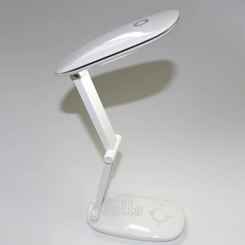 Lámpara de Escritorio led Poder 4000mAH 21 LED de la Lámpara de Bolas Plegable Protección de los Ojos Regulable USB Ajustable de la Lectura de libros de Estudio Mesa de Escritorio de la Luz