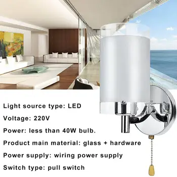 Lámpara de pared, Lámpara de la Mesilla de lámpara de Pared, Lámpara de Salón Dormitorio Habitación Elegante LED Pasillo Pasillo Balcón Luz