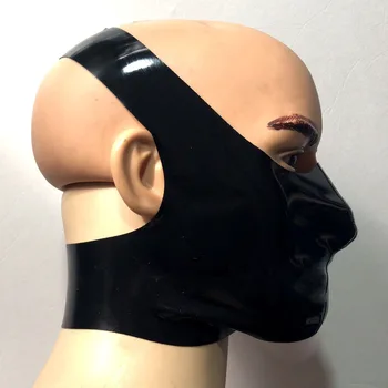 Látex Máscara de Cosplay de Látex de Caucho Gummi Cruz en la Boca que cubre Mascarilla personalizada ajustada fresco de 0,4 mm