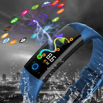 MNWT de la Marca Smart Reloj deportivo Para iOS, Android Podómetro Monitor de Frecuencia Cardíaca de Oxígeno en la Sangre de Fitness Tracker Inteligente de Pulsera Relojes