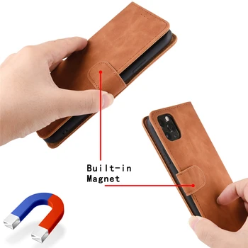 Magnético Flip estuche de Cuero de Huawei Honor 10X Lite de Lujo para la Piel Suave del Monedero de la Tarjeta de el tenedor del Soporte del Teléfono de la Bolsa de Ise, Cubierta