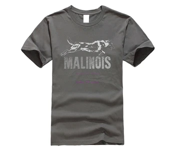 Malinois - Pastor Belga - Mechelaar t-shirt de Moda Personalizada de Cuello Redondo