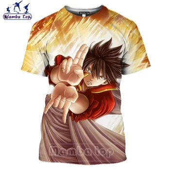 Mamba Top Anime de Fairy Tail Camiseta de los Hombres en 3D Jellal Fernandes Hombre Camisetas de Chica Sexy Camiseta de Hentai Bikini de la Calle Alta de las Mujeres Sweatshir