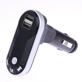 Manos libres Kit de Coche USB del Teléfono Móvil de Viaje Adaptador de Encendedor de Cigarrillos Inalámbrica Bluetooth Transmisor FM Reproductor de Música MP3