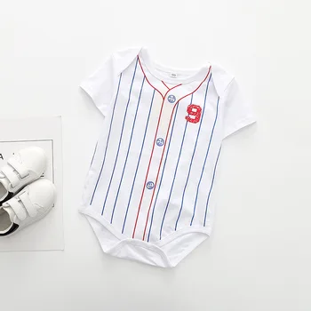Moda de Niños del Bebé Recién nacido Bebé Mono Deportes Bebé Mono de la Marca Casual de Baloncesto de Fútbol de Béisbol de Impresión de Ropa de Bebé en DS9