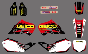 Motocicleta Nuevo Equipo de Fondo Pegatinas Gráfico Calcas del Kit Para Honda CR125 1998 1999 CR250 1997 -1999 CR 125 250