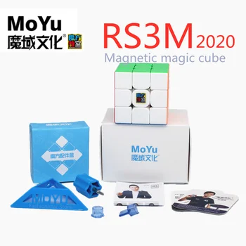 Moyu RS3M 2020 Magia Cubo MoYu Magnético cubo RS3 M 3x3x3 Cubo Magico RS3M 3x3 magnetismo cubo Speedcube Rompecabezas Juguetes para los Niños