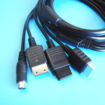 Multi en 1 cable de S-Vídeo Cable de RCA de AV Cable para Sega Saturn SS dreamcast PS1 PS2 SNES N64, NGC