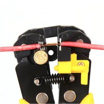 Multi-funcional de Precisión Stripping Pinzas Automáticas 0.25-6.0 mm Cortador de Cable Tijeras Pelacables & Herramienta de Crimpar