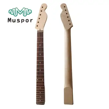 Muspor Guitarra Eléctrica Cuello de Arce de 21 Trastes, Diapasón de Palorrosa de Fender TL Tele Guitarra Reemplazo de Accesorios
