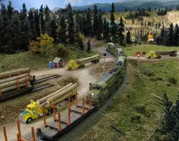 N escala de tren de Árboles de Pino Modelo de juguete diorama de la arquitectura del ferrocarril paisaje paisaje Múltiples tamaños de Planta de la flor del árbol