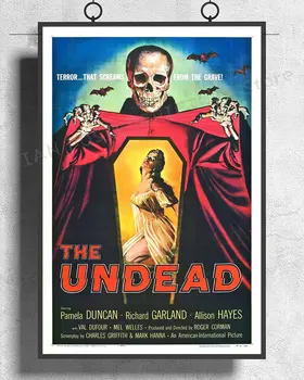 NJ330 Los muertos vivientes de la Película (1957), La Fantasía de Horror de la etiqueta Engomada de la Pared de Seda Cartel de la Casa de Arte de la Decoración