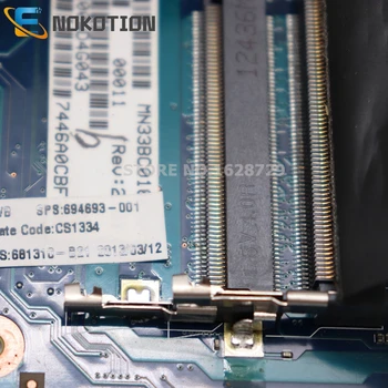 NOKOTION 685108-001 694693-001 Para HP 1000 CQ45 de la Placa base del ordenador Portátil HM75 DDR3 HD 6470M GPU 6050A2493101-MB-A02 completa probado