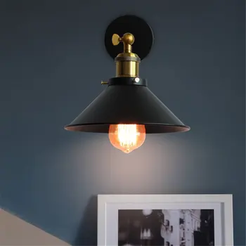 NUEVO Vintage Loft LED Lámpara de Pared Para el Hogar Decoración Industrial Retro Iluminación del cuarto de Baño de Hierro Lámpara E27 Edison Pared de la Habitación de la Luz