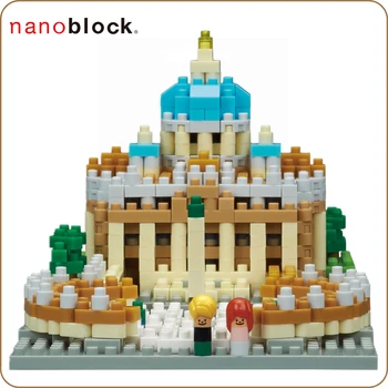 NanoBlock NBH -152 de la Ciudad del Vaticano 780 Piezas de Bloques de Construcción de Lugares de interés Para Ver la Serie de Ciudades Modelo Kits Divertido Creativo Para Niños de Juguete