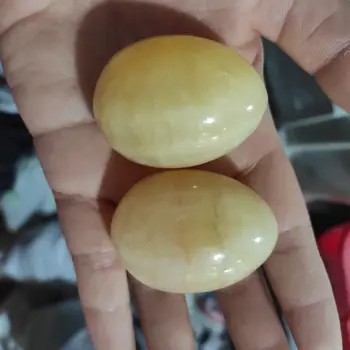 Natural de jade, cristal de piedras preciosas topacio huevo de sanación reiki cristal de la palma de huevo masaje yoni huevo decoración de la sala de manualidades