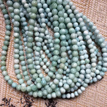 Natural de larimar/Cobre Pectolite cuentas de piedra natural de piedras preciosas perlas de BRICOLAJE suelta perlas para la joyería strand 15