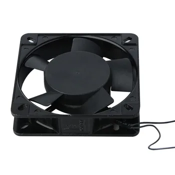 Negro 120x120x25mm 2 Alambre de 0.1 a CA Axial 220 240V Metal Industrial Enfriador Ventilador de Refrigeración