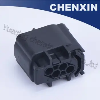 Negro 4 pin impermeable auto tapón del conector de 0.6 femenino 968399-1 GLP convertidor de oxígeno sensor de alambre auto harnes enchufe