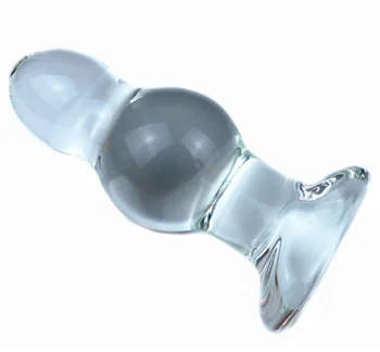 Nueva Anal de Cristal ButtPlug Diámetro 44/50/60/70mm Grandes Perlas de Vidrio Butt Plug Vaginal Femenino Balón Dilatador Anal Juguetes Sexuales Para Hombres, Mujeres
