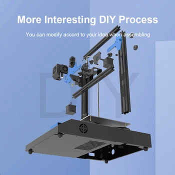 Nueva Anet ET4X Todos los Metales de la Impresora 3D de la Mitad de la Asamblea de Calentamiento Rápido Reanudar la Impresión del Filamento Para la Detección de 3D DIY Maker