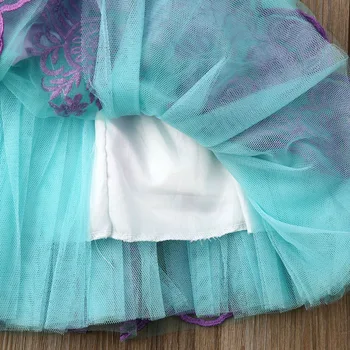 Nueva Arrivels Bebé de Niña de las Flores sin Mangas Vestido de Concurso de Verano de los Niños de la Fiesta de Cumpleaños de la Princesa Tutu Vestido de 0-5T
