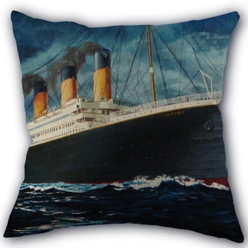 Nueva Costumbre de Titanic TV funda de Almohada de Algodón de Lino de la Tela de la Plaza de la Cremallera de la funda de Almohada 45X45cm Boda funda de Almohada Decorativa