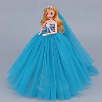 Nueva Muñeca de accesorios y equipamientos Vestido+Velo Vestido de Fiesta Precioso Vestido de Noche de la Ropa del Traje de la Princesa de la Moda Vestido de Ropa Para Muñeca barbie