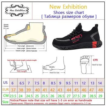 Nueva exhibición de los Zapatos de los Hombres al aire libre de punta de Acero Anti Destrozando el Trabajo de Protección de los Zapatos de las Botas de los Hombres de la Punción de la Prueba Anti-slip de Seguridad de la zapatilla de deporte