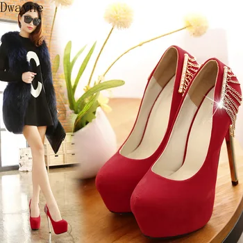 Nueva moda versátil zapatos de tacón de aguja de diamante de imitación de gamuza de las mujeres solo zapatos