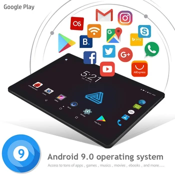 Nuevo Teléfono 4G Tablet pc de 10 Pulgadas Android 9.0 llamada de Teléfono de la Tableta de 8 núcleos 6GB de RAM de 128 gb ROM WIFI GPS de Juego Tablet FHD Pantalla de la Tab 10.1