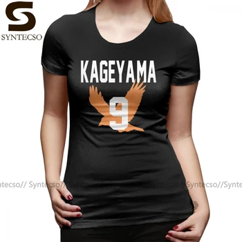 Número 2 de la Camiseta de Haikyuu Jersey Kageyama Número de la Camiseta Impresa de gran tamaño de las Mujeres camiseta 100 de Algodón de Manga Corta de la Camiseta de las Señoras