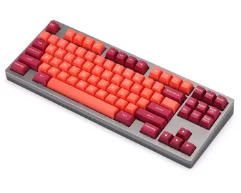 OSA keycap: lava naranja PBT material, de dos colores de moldeo por inyección de 155 claves, adecuado para cherry MX y otros mecánicos teclado