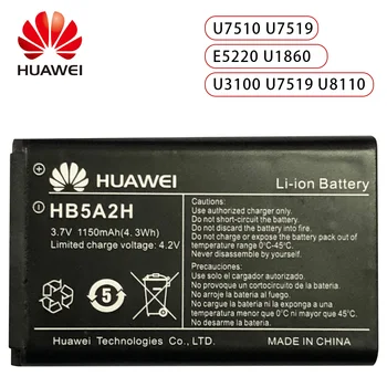Original de Huawei HB5A2H de la batería del teléfono Huawei PULSO de T-MOBILE MINI TOQUE U7510 U7519 E5220 8000 T550 U1860U3100 U7519 U8110