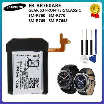 Original de la Batería EB-BR760ABE Para Samsung Gear S3 Frontera / Clásico EB-BR760A SM-R760 SM-R770 SM-R765 SM-R765S 380mAh