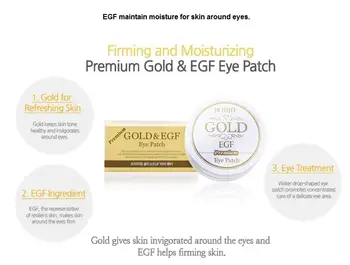 PETITFEE Premium Gold y EGF Parche en el Ojo 60pcs + PETITFEE de Oro y EGF a los Ojos y a Punto de Parche 90pcs Corea Mascarilla de Ojos Anti-Arrugas Cuidado de la Cara