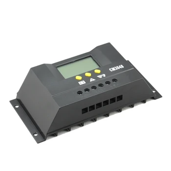 PWM 30A Controlador de Carga Solar LCD 12V 24V 48V Inteligente Panel Solar Cargador de Batería del Regulador de la Iluminación de DC12V24V / DC48V