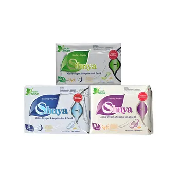 Pack De 3 Shuya Compresas De Algodón Orgánico De Aniones Juntas Pastillas Para La Menstruación Anión Toalla Sanitaria De Las Mujeres Panty Liner Zapata