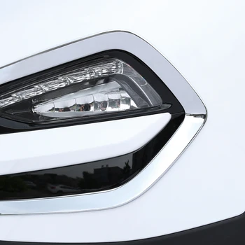 Para Hyundai Tucson 2016 2017 2018 ABS Cromado Delantero/Trasero, pantalla de lámpara de la niebla Tapa del armazón de Recorte de Coche de estilo Accesorios 4pcs