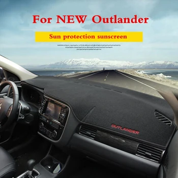 Para Mitsubishi Outlander 20132016 2017 2018 2019 Salpicadero del Coche de la Cubierta del panel de Instrumentos mat pad Sombra del Sol de la Alfombra Proteger