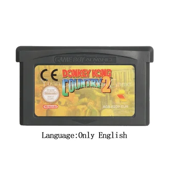 Para Nintendo GBA Video Juego de Cartucho de la Consola de la Tarjeta de Donke Kong Country 2 Versión para la UE