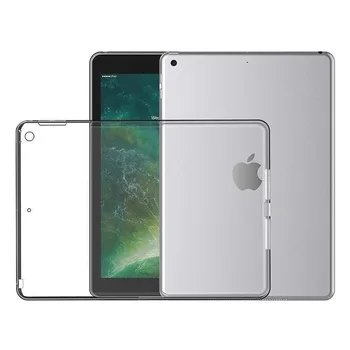 Para el Nuevo iPad de 9,7 2017 2018 en el Caso de TPU de Silicona Transparente Delgada de la Cubierta para el iPad Air 2 de Aire 1 10.5 Pro Mini 2 3 4 Coque Capa Funda