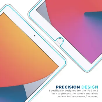 Para el iPad de Apple 2020 8 de 10.2 pulgadas de Pantalla de Cristal Templado Protector de la Cubierta a Prueba de Explosión de la Tableta de la Pantalla de Cine