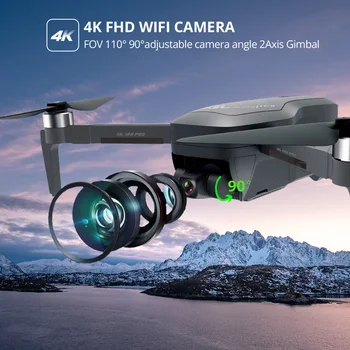 Piedra santa HS470 GPS Drone 5G 4K FHD Cámara Con 2Axis Anti-shake Cardán Profissional Drone 1000M FPV en Vivo la Transmisión de Vídeo