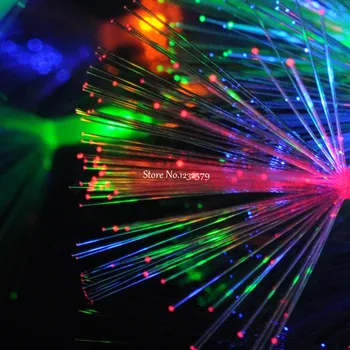 RGB 28 de Fibra Óptica de la Flor Guirnalda de Luces 5m Luminaria Led Cadena de Luces de Hadas De la Fiesta de Navidad de la Decoración del Hogar