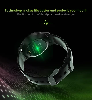 Reloj inteligente QS09 Sueño de Presión Arterial Monitor de Fitness Tracker Impermeable Reloj deportivo HD Completa de la Pantalla Táctil Smartwatch Android Ios