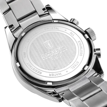 Relojes hombre de 2019 parte superior de la marca de lujo de 24 mm de acero inoxidable completa el hombre de la banda de reloj del deporte del reloj de los hombres relojes de pulsera de reloj de la herramienta