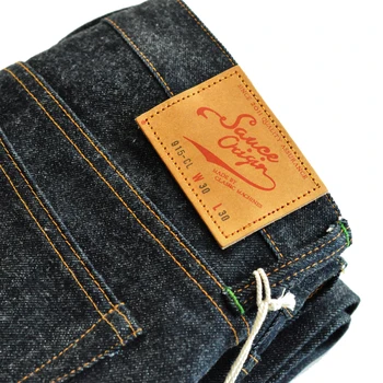 SALSA de ORIGEN 915-CL Cono de Ajuste Mens Jeans Jeans de la Marca Vintage para Hombre de la Ropa de Orillo Jeans Raw Jeans de Denim de Algodón Estadounidense